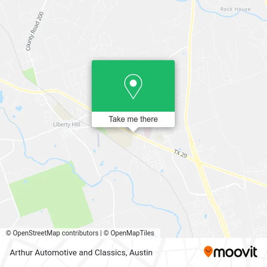 Arthur Automotive and Classics map