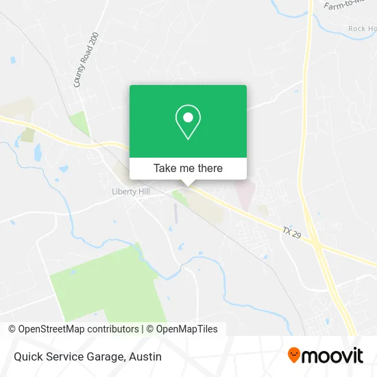 Mapa de Quick Service Garage