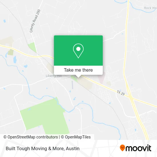 Built Tough Moving & More map