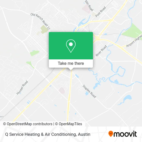 Q Service Heating & Air Conditioning map
