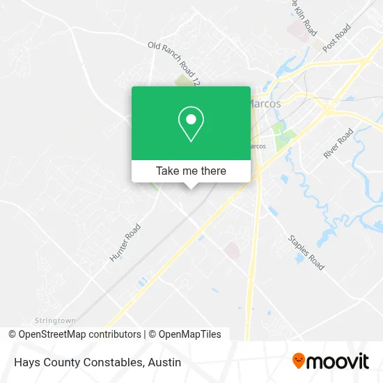 Hays County Constables map