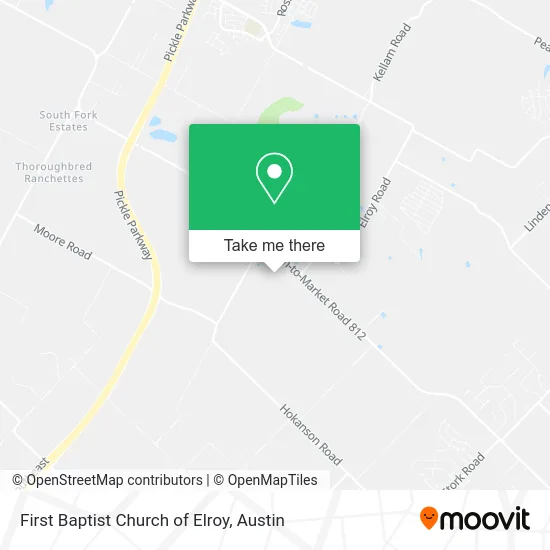 First Baptist Church of Elroy map