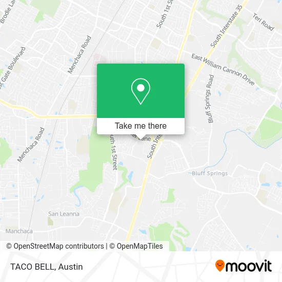 TACO BELL map
