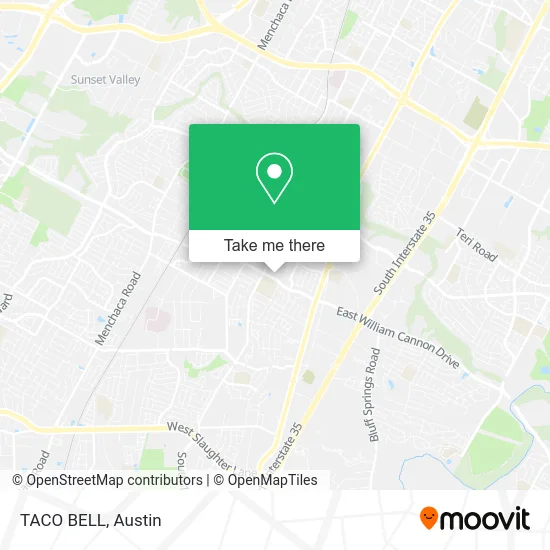 Mapa de TACO BELL