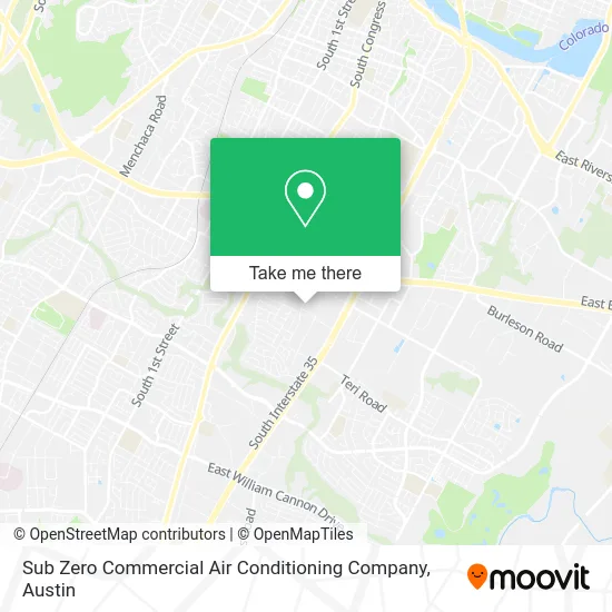Mapa de Sub Zero Commercial Air Conditioning Company