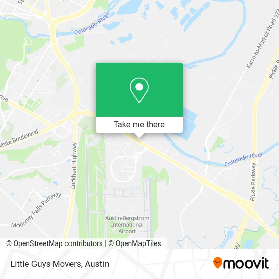 Little Guys Movers map