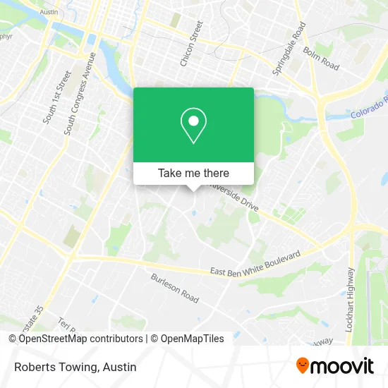 Roberts Towing map