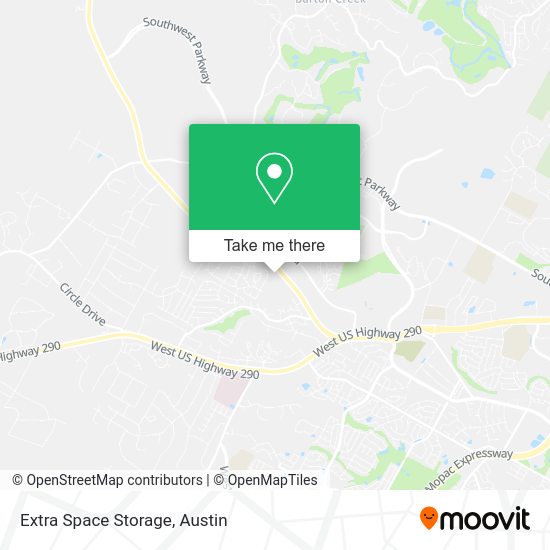Extra Space Storage map