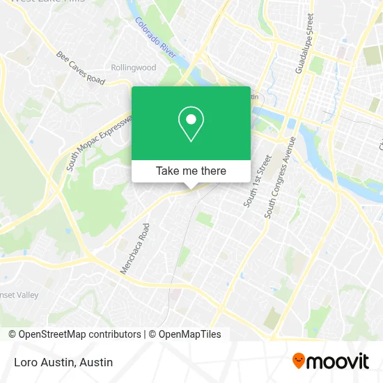 Loro Austin map