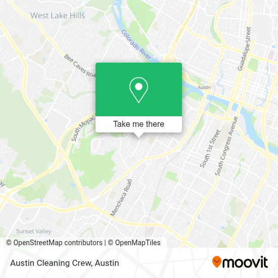 Austin Cleaning Crew map
