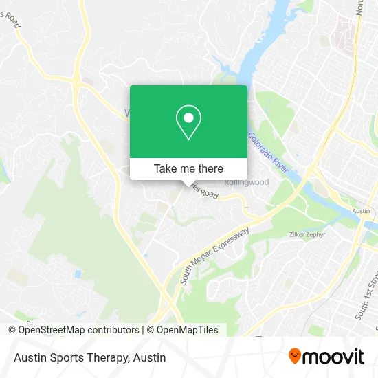 Austin Sports Therapy map