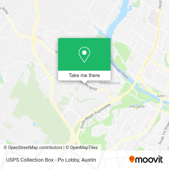 Mapa de USPS Collection Box - Po Lobby