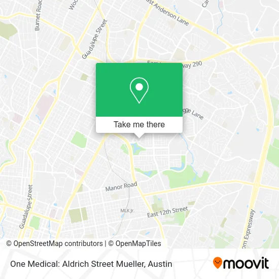 Mapa de One Medical: Aldrich Street Mueller