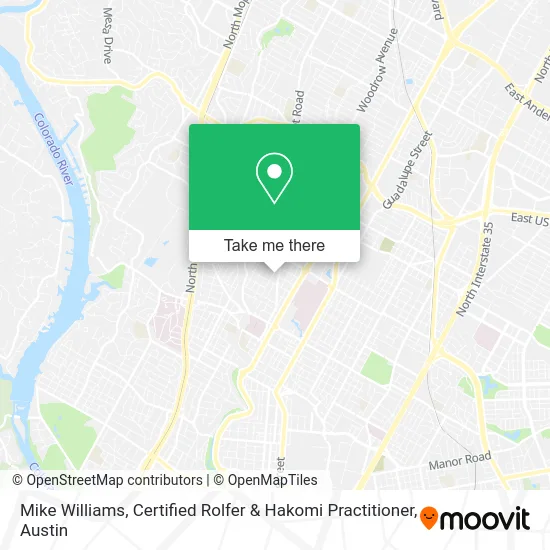 Mike Williams, Certified Rolfer & Hakomi Practitioner map