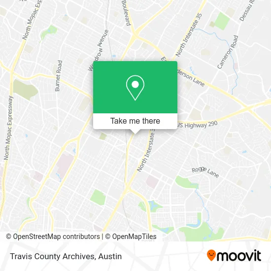 Travis County Archives map