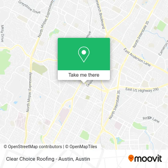 Mapa de Clear Choice Roofing - Austin