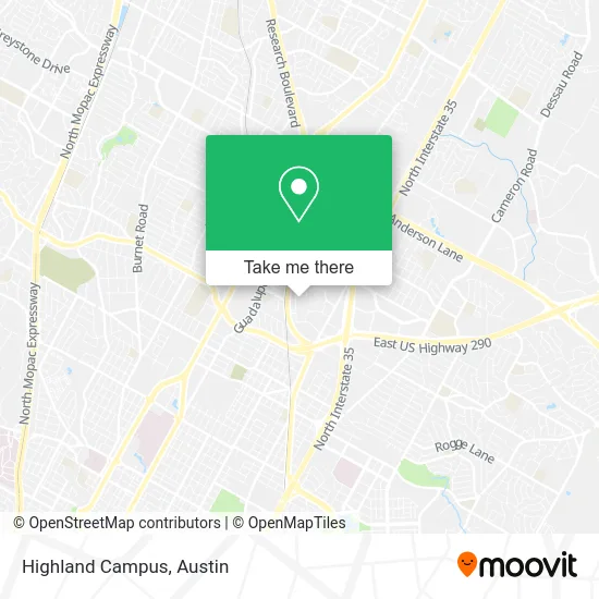 Highland Campus map