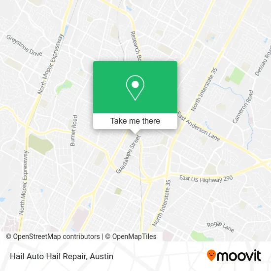 Hail Auto Hail Repair map