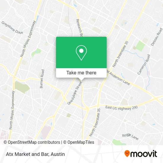 Mapa de Atx Market and Bar