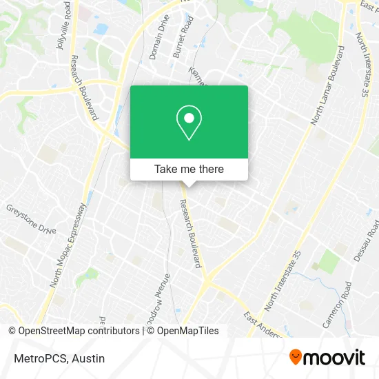 MetroPCS map