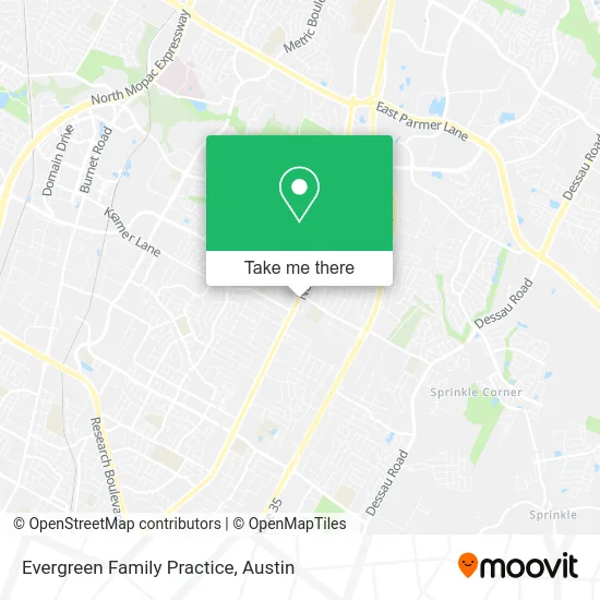 Evergreen Family Practice map