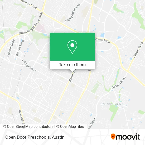 Mapa de Open Door Preschools