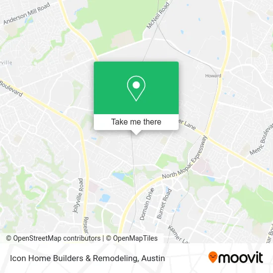 Icon Home Builders & Remodeling map