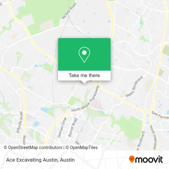 Mapa de Ace Excavating Austin