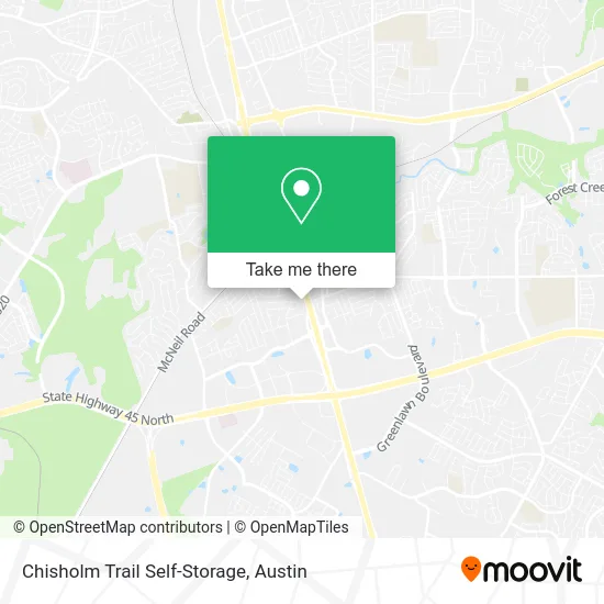 Mapa de Chisholm Trail Self-Storage