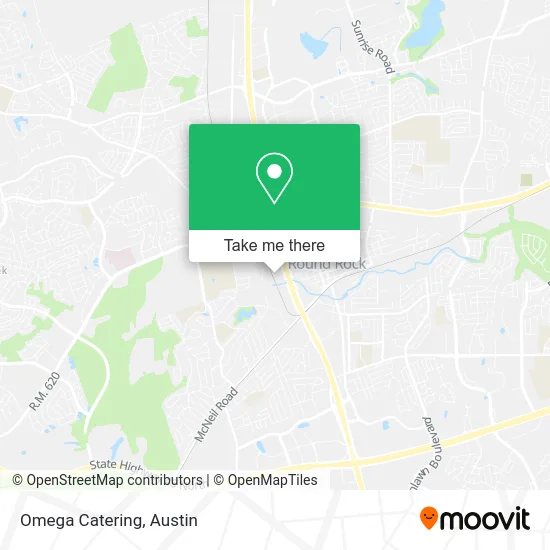 Omega Catering map