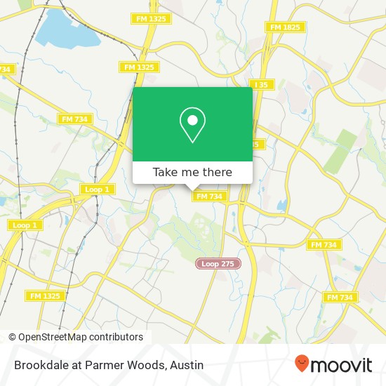 Mapa de Brookdale at Parmer Woods