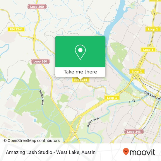 Amazing Lash Studio - West Lake map