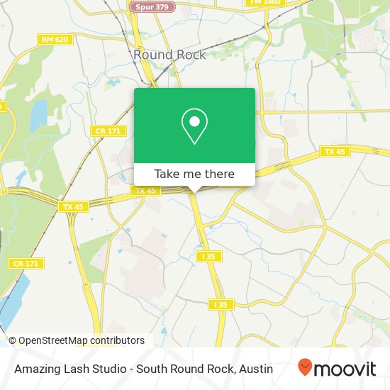 Amazing Lash Studio - South Round Rock map