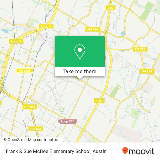 Mapa de Frank & Sue McBee Elementary School