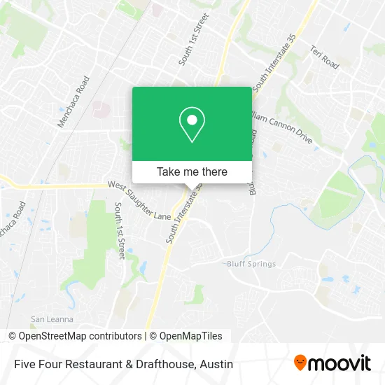 Five Four Restaurant & Drafthouse map