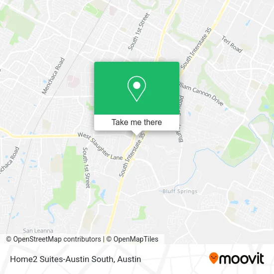Mapa de Home2 Suites-Austin South
