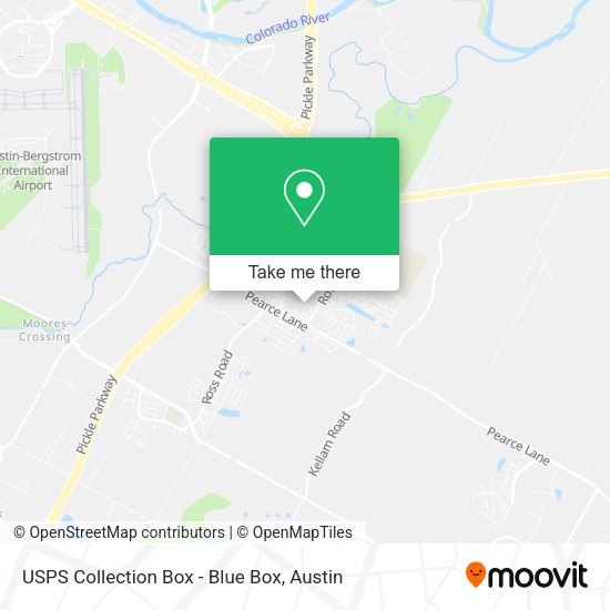 USPS Collection Box - Blue Box map