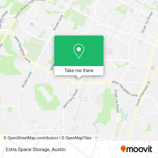 Extra Space Storage map