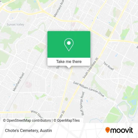 Chote's Cemetery map