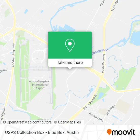 USPS Collection Box - Blue Box map