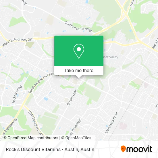 Mapa de Rock's Discount Vitamins - Austin
