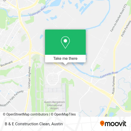 B & E Construction Clean map