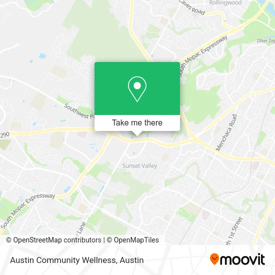 Austin Community Wellness map