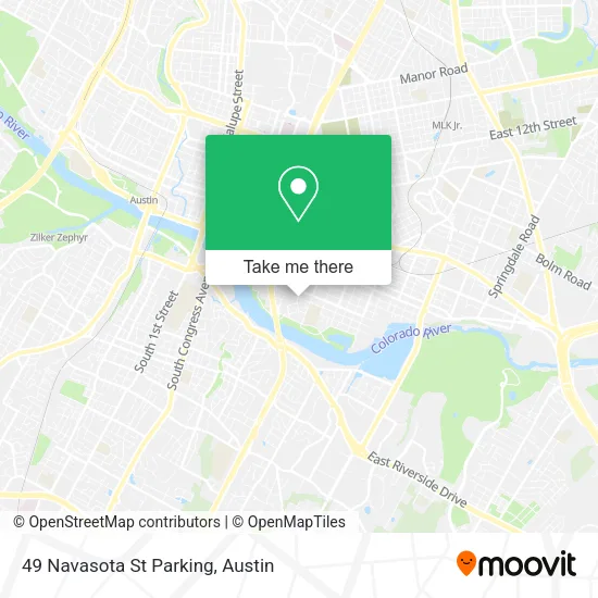 Mapa de 49 Navasota St Parking