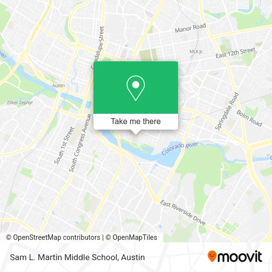 Mapa de Sam L. Martin Middle School