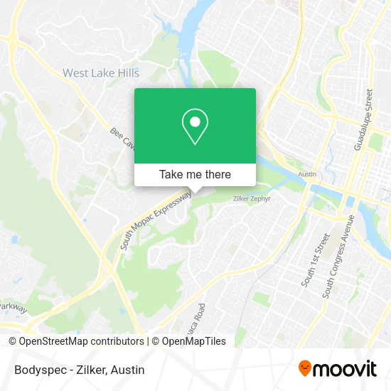 Mapa de Bodyspec - Zilker