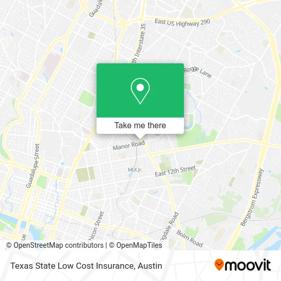 Texas State Low Cost Insurance map