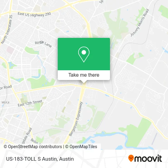 US-183-TOLL S Austin map