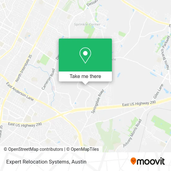 Mapa de Expert Relocation Systems