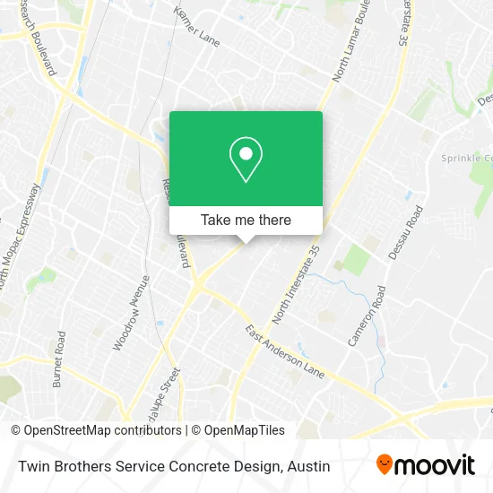 Twin Brothers Service Concrete Design map